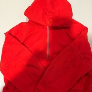 lululemon Scuba Red Half-Zip Hoodie